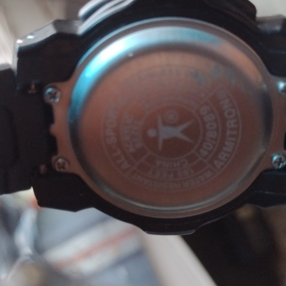 2/$20😃 Armitron All Sport 40/8089 Black/Red Digital Alarm Chrono Men's Watch - Picture 2 of 2